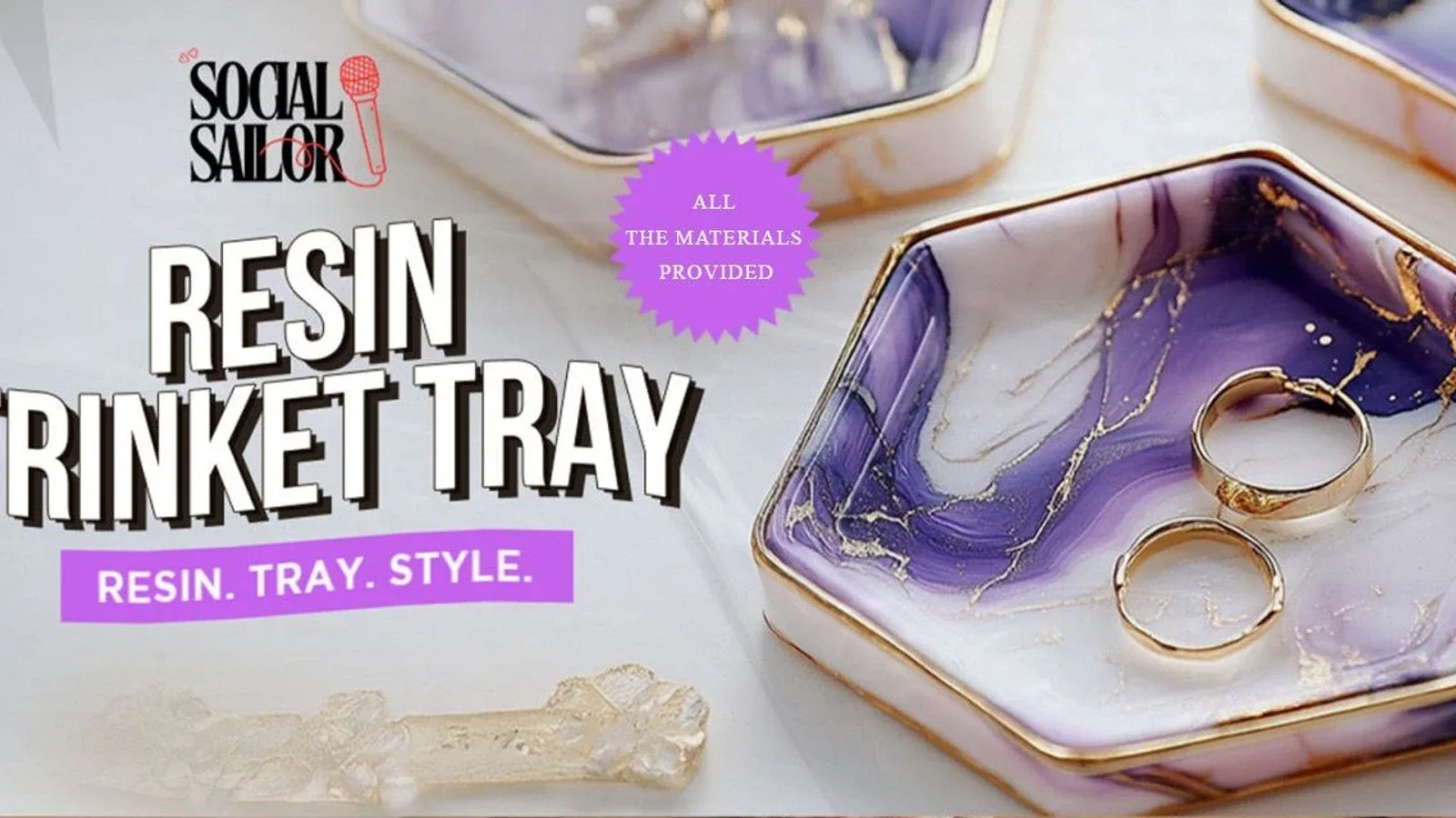 Resin Trinket Tray Date - Delhi NCR
