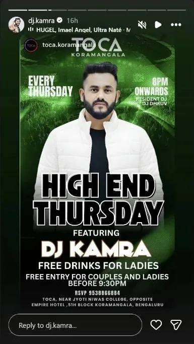 High End Thursday: Bollywood Night featuring DJ Kamra